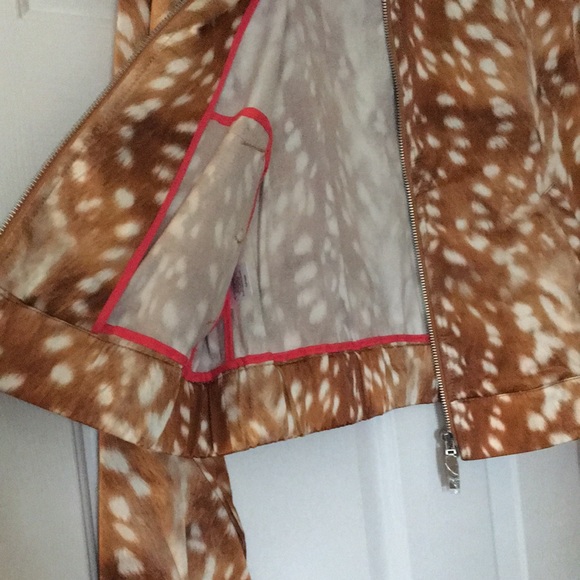 FLASH SALE! • NWT • $598 WORTH NEW YORK Doe Animal Print Bomber Jacket - Picture 13 of 16
